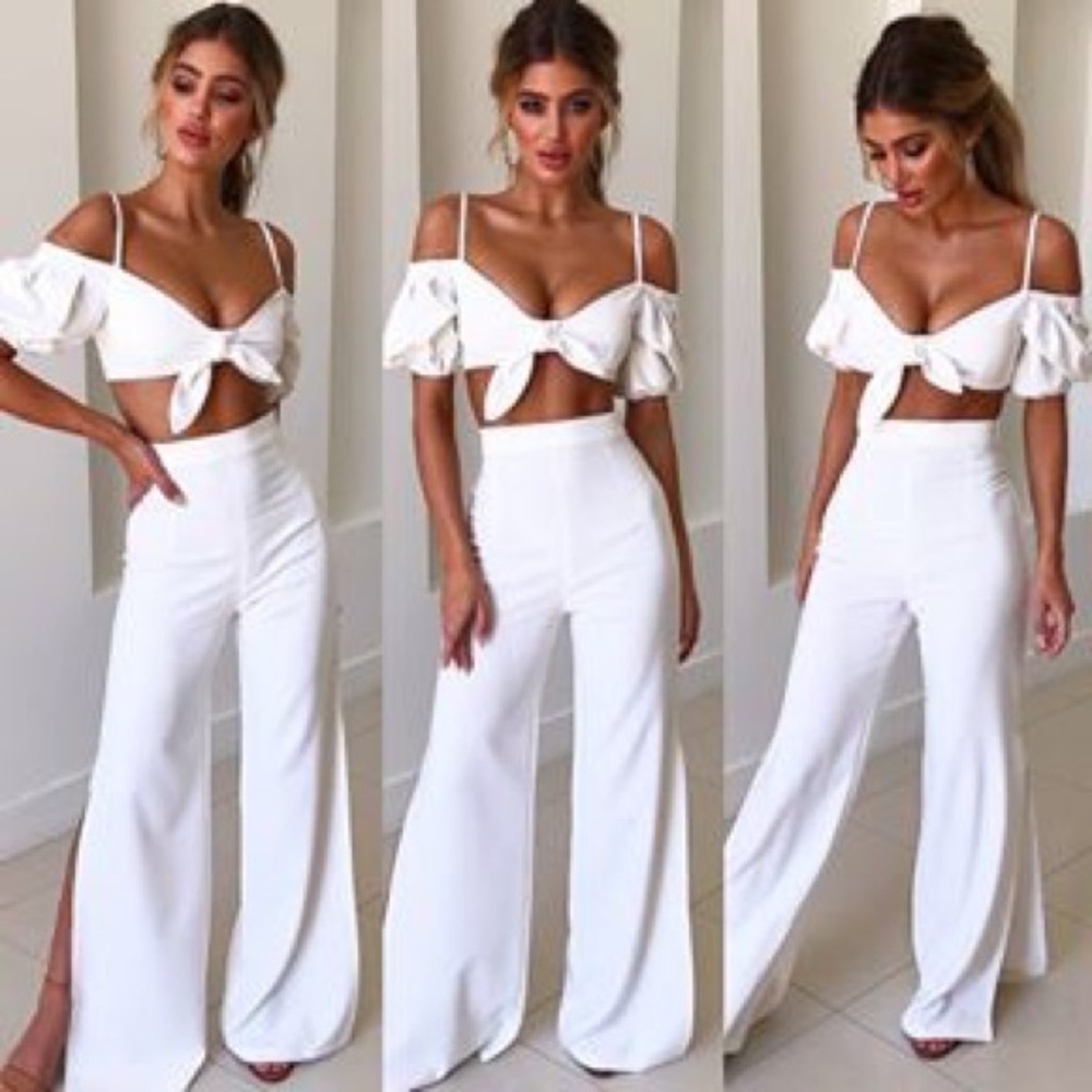 Nookie crop top & pants set